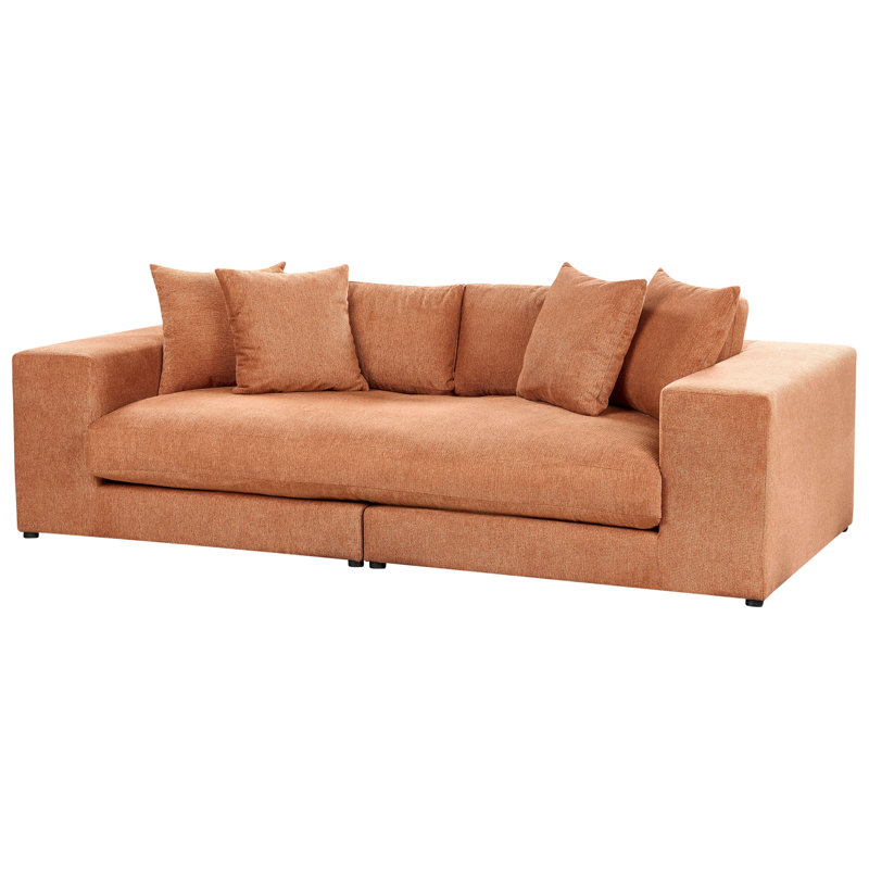 Almke 3 Seater Sofa, Orange