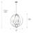 Petitt 6 - Light Dimmable Globe Chandelier-103877072-91113933