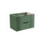 Meuble-lavabo 30 po avec lavabo en céramique - Meuble-lavabo flottant mural vert avec tiroirs, moderne