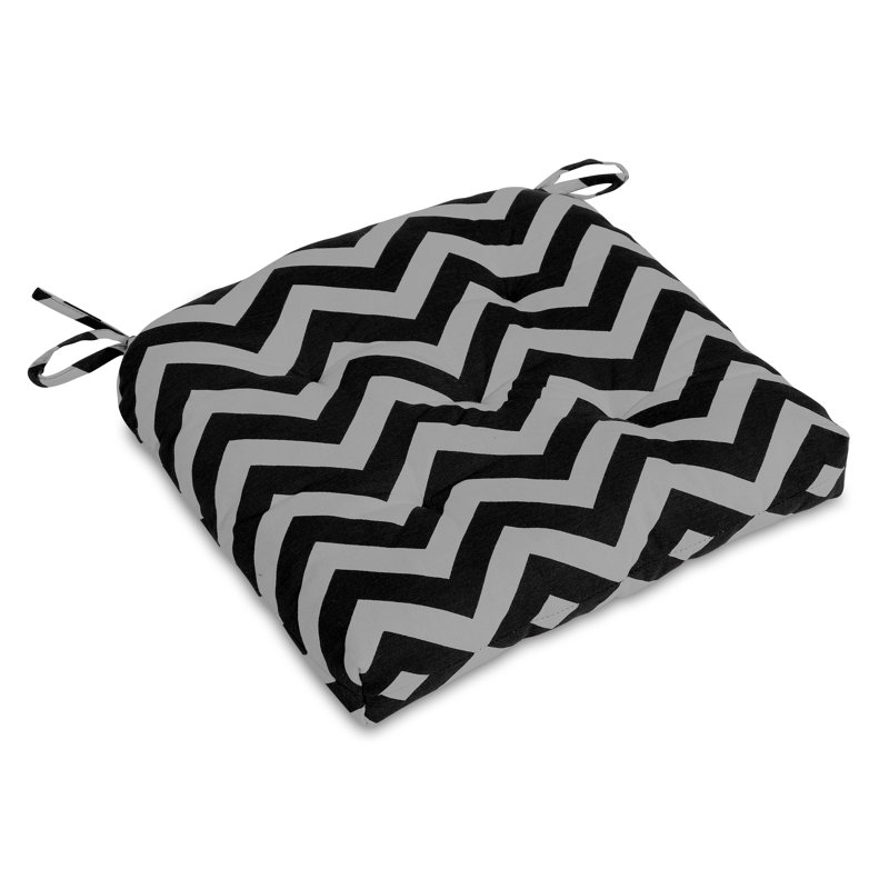 Coussin de chaise d'intérieur, Noir / gris