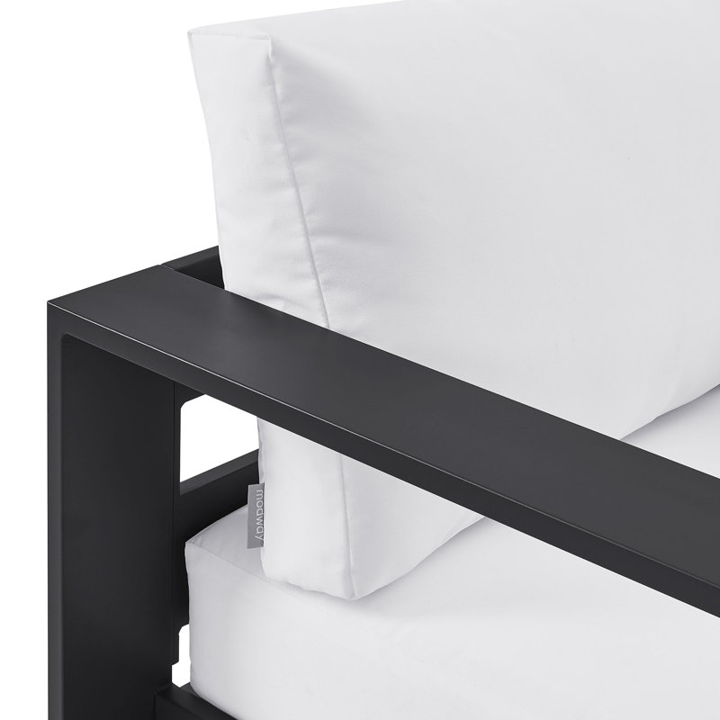 Fauteuil pivotant en aluminium thermolaqué Tahoe, Blanc
