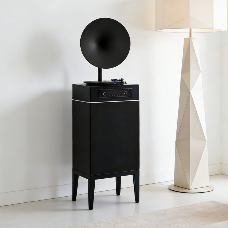 Lecteur de disques rétro Bluetooth, Black