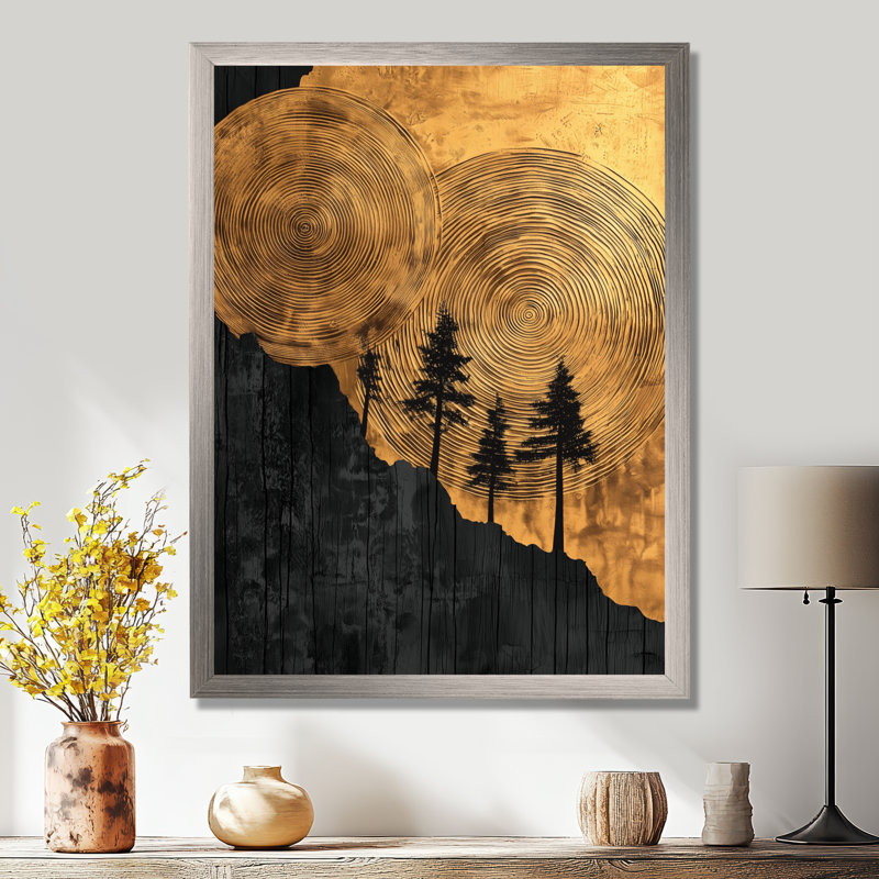 Giovanie - paysages, impressions sur toile, Impression d'un seul cadre photo, Argent argent, H 40 po x l 30 po