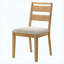Chaise d'appoint de salle à manger en chêne délavé - ensemble de 2