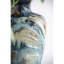 Vase bleu et brun