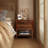 24.02" W Mid-Century 2-Drawer Nightstand