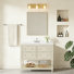 Ensemble de meuble-lavabo et éclairage de salle de bain