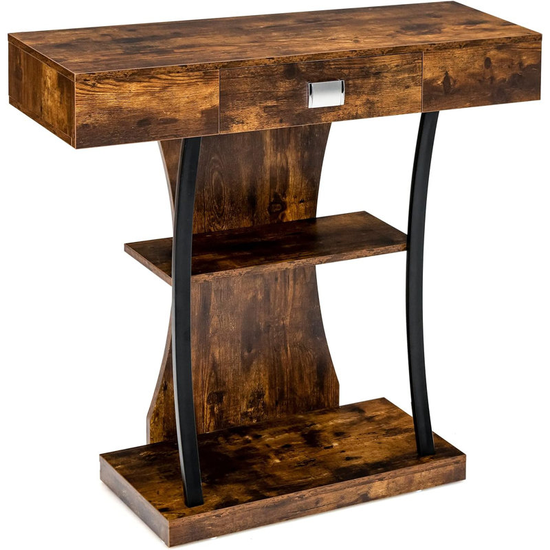 36'' Console Table, Rustic Brown