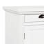 Bureau blanc de 170 cm avec 2 armoires, 3 tiroirs et un grand espace pour les jambes pour un environnement de travail confortable. Rangement et ports inclus. Aménagement de bureau à domicile.