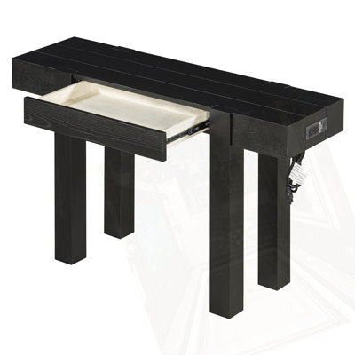 Console rustique minimaliste avec tiroir caché
