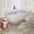 59" Freestanding Solid Surface Bathtub