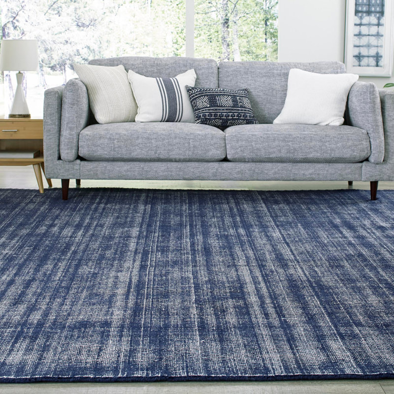 Liabah Wool Striped Indoor Rug, Rectangle 7'10" x 11'