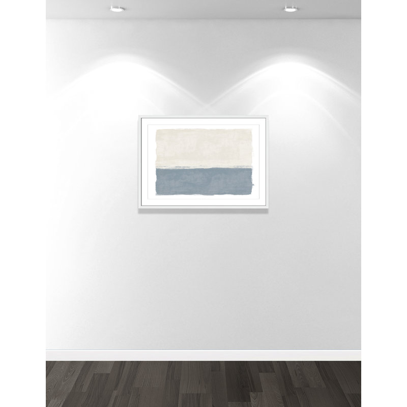 «Coastal Dreams II - Landscape Version Print» par Natalie Carpentieri, L 35,5 po x H 25,5 po, Blanc satiné, Imprimé mat