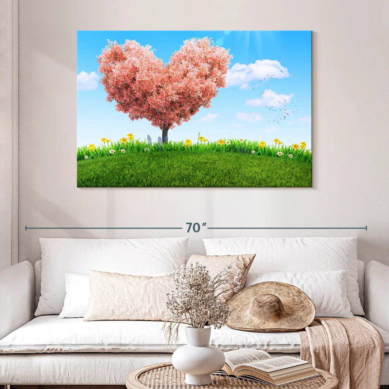 Hardie Spring Heart Tree, 32" H x 48" W