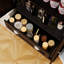 Armoire de rangement pour garde-manger de 71 po avec 4 portes, tiroir, 2 tablettes réglables, armoire autoportante pour le salon, buanderie-2141196384