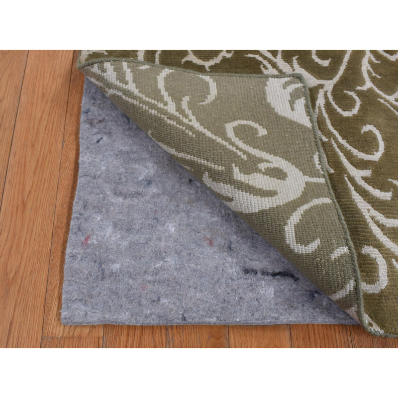 Tapis népalais en laine et soie noué à la main 2 pi x 2 pi 9 po C9F0A430F45C4D97B887A63D9C4C2C0C