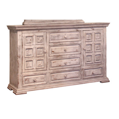 Hamite 6 Drawer Dresser with Mirror (MIRROR NOT INCLUDED)