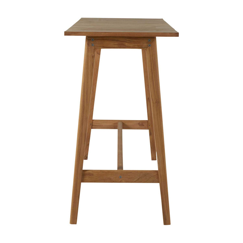 Coast 70.875" Solid Wood Console Table, Natural Teak