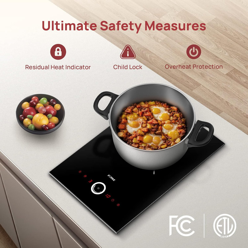 FOTILE Black Induction 1 Burner Cooktop