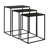 Plateau bronze / base noire