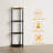 4-Tier 43.5" Corner Bookshelf, Open Shelves for Display and Storage-393970492