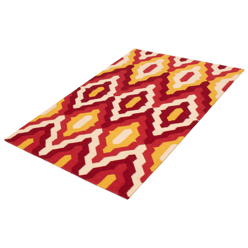 Kilim rouge Ankara 5 pi 1 po x 7 pi 8 po