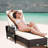Heidrick Outdoor Wicker Chaise Lounge , Cushion Included