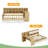 Wooden L-Shape Daybed With Seven Storage Cabinets And Two Storage Drawers, Multi-Functional Bed With Study Desk And Built-In Bookshelf-1430149869-1430149868
