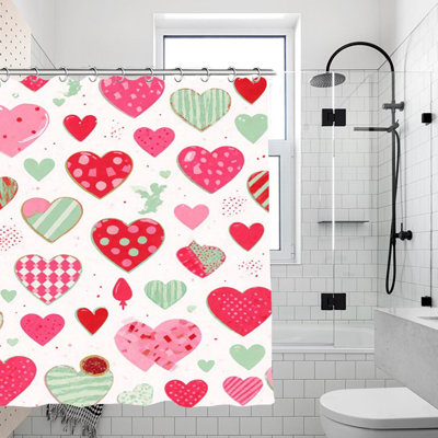 Rideaux de douche Playful Hearts
