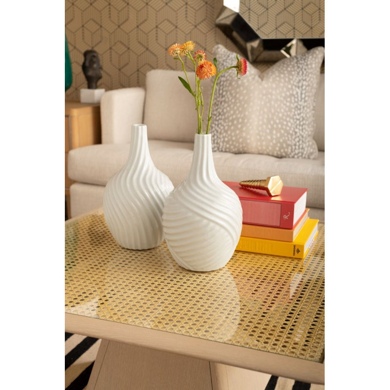 Dune Handcrafted Porcelain China Table Vase