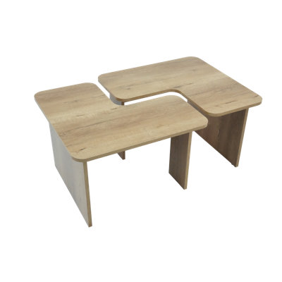 L-Shape Coffee Table Set of 2