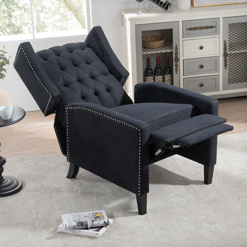 Fauteuil inclinable manuel de 27,16 po de large, Bleu