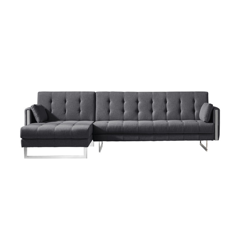 Palomino Chaise Sectional, Gray, Right Hand Facing