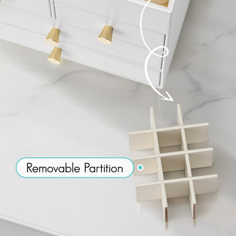 Faux Leather Makeup Organiser