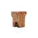 Heavy Cube Teak Side Table