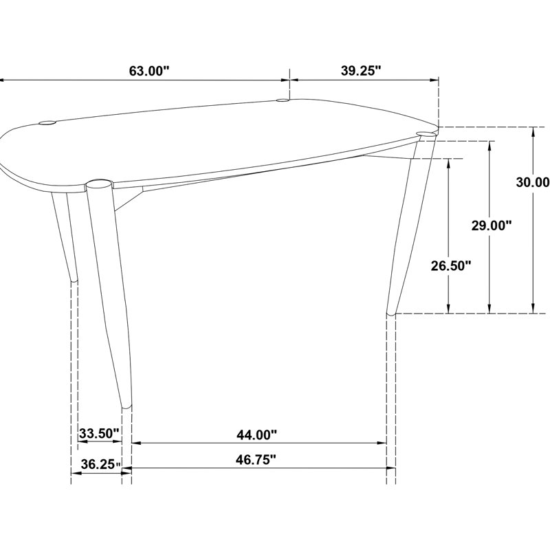 Table à manger rectangulaire en bois massif noyer chaud 7, avec cadre connecté et impact visuel, six chaises à dossier courbé, sièges rembourrés pour noyer, bords arrondis, dossiers hauts rembourrés