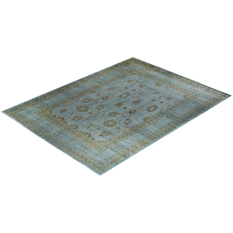Zanyra, One-of-a-Kind Hand-Knotted Area Rug - Grey