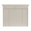 Armoire murale de salle de bain 35 po x 28 po avec porte miroir, armoire à pharmacie moderne avec 6 tablettes ouvertes, armoire murale de salle de bain-1056624914