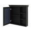 Armoire à pharmacie murale contemporaine 30 "x 28" avec miroir, espace de rangement et tablettes ouvertes-970081708