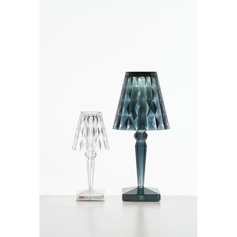 Big LED Table Lamp, Light Blue, Plug In