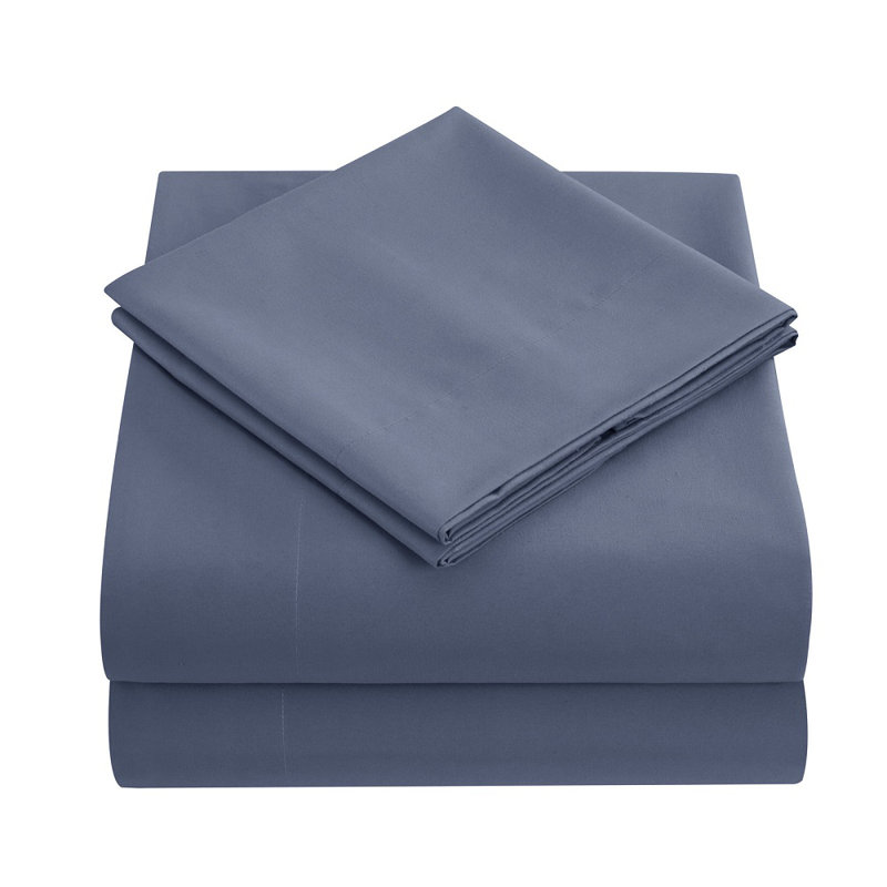  Ensemble de draps en satin extra doux à densité de tissage 600 fils