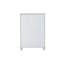 Commode de style côtier transitionnel avec tiroirs en queue d'aronde, glissières à roulement à billes et finition blanche antique élégante pour le rangement de la chambre à coucher