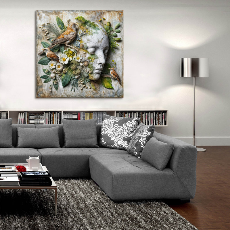 Art mural en verre acrylique, H 36 po x l 36 po x P 0,2 po
