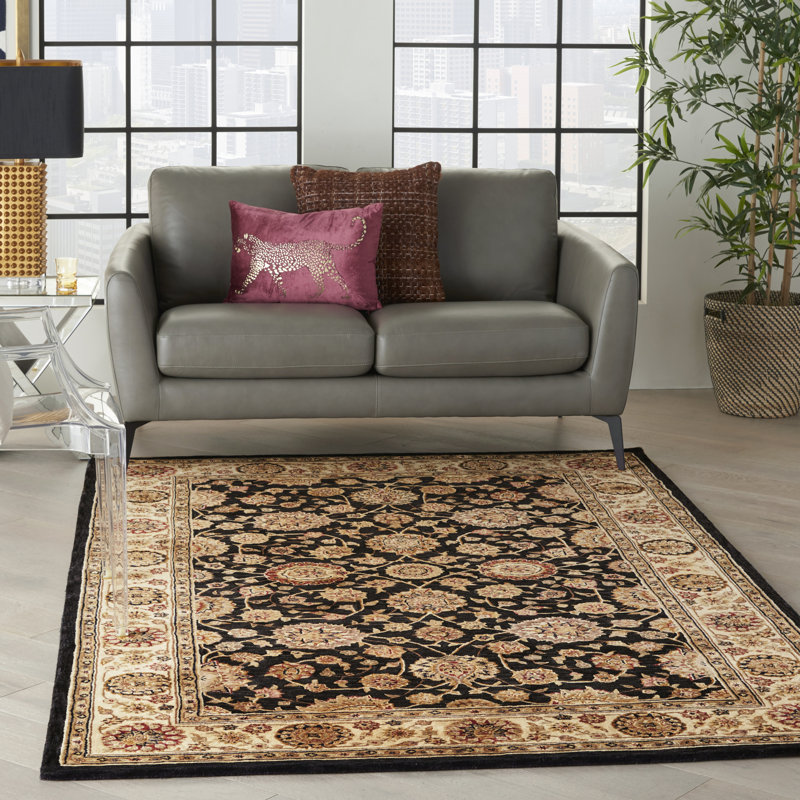 Ellerswick Wool Oriental Indoor Rug, Rectangle 5'6" x 8'6"