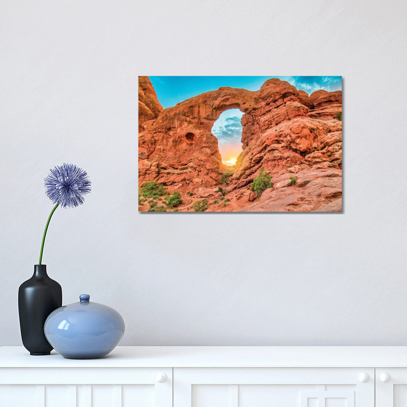 Desert Arch Sunset by Mark Paulda - Print on Canvas, Wrapped Canvas, 30.48cm H x 45.72cm W x 1.91cm D