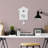 White Minimalist Cuckoo Wall Clock