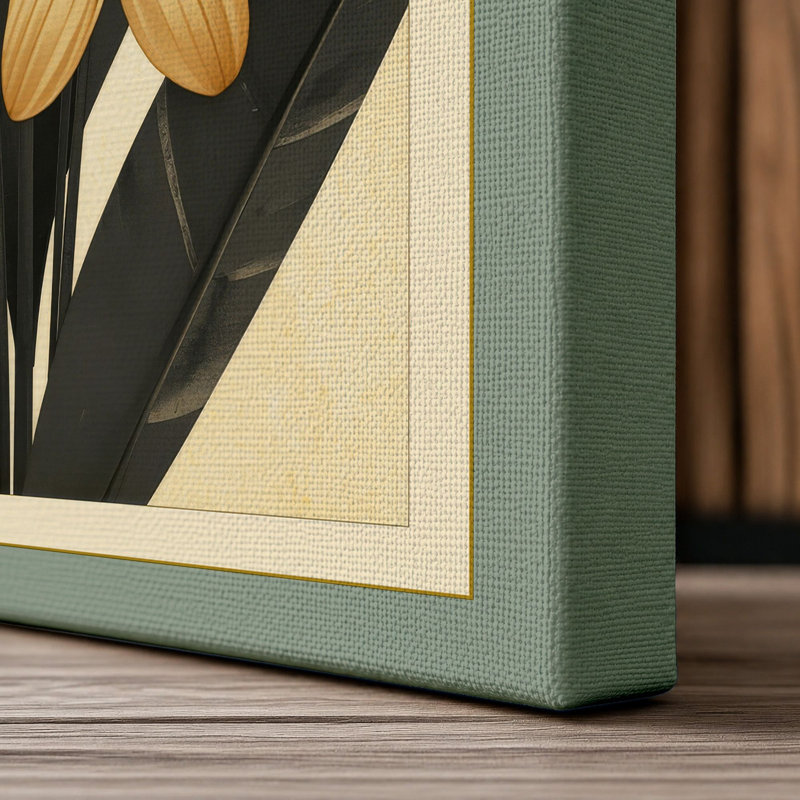 Two Studies Botanical - Wrapped Canvas, 18x12 - 45.7 x 30.5 cm, Sage Border