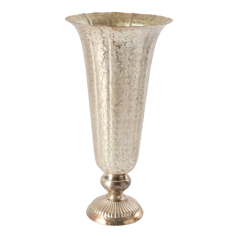 Vase de table Evie-Anne, Champagne, H 16,5 po x l 8,25 po x P 8,25 po