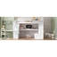 Lit mezzanine double blanc avec bureau, tablettes, deux tiroirs et escalier de rangement pratique et robuste 2 grands-74783184