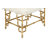 Metal Gold Stool with Faux Fur